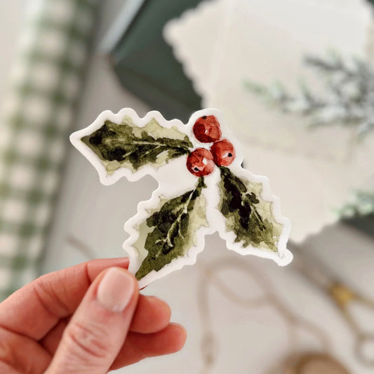 holly berry sticker