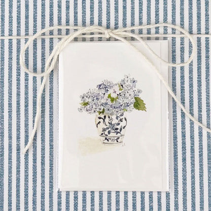 hydrangea bouquet mini notecard - emily lex studio