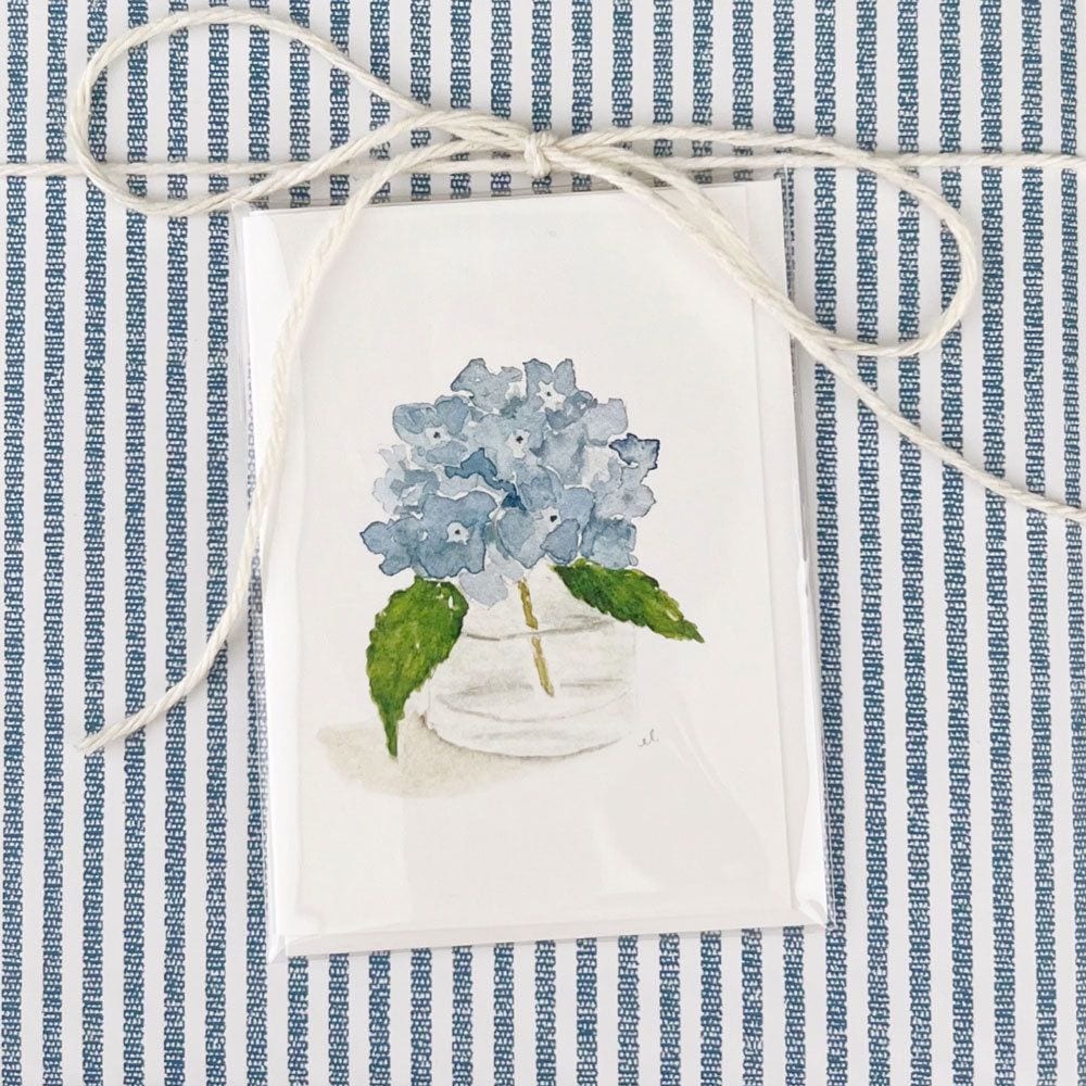 hydrangea mini notecard - emily lex studio