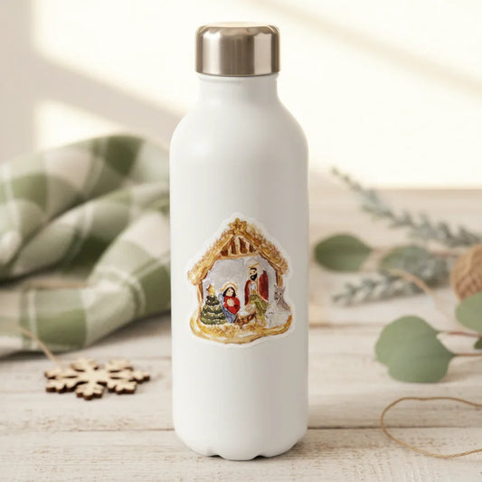 nativity ornament sticker