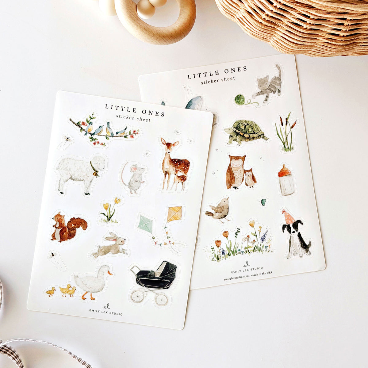 little ones sticker sheets