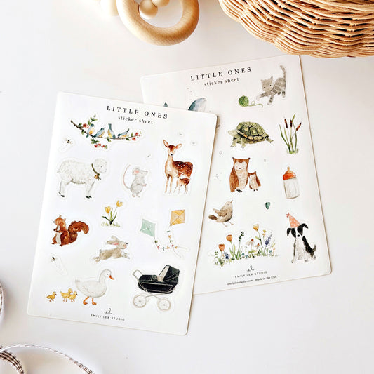 little ones sticker sheets