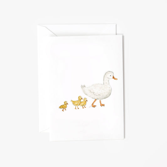 baby ducks mini notecard