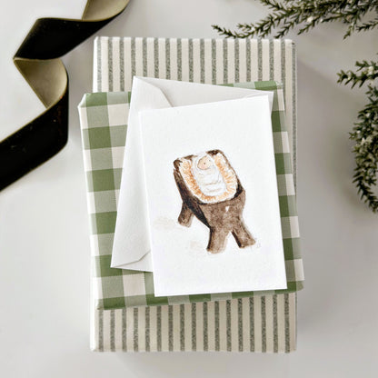 baby jesus mini enclosure notecard
