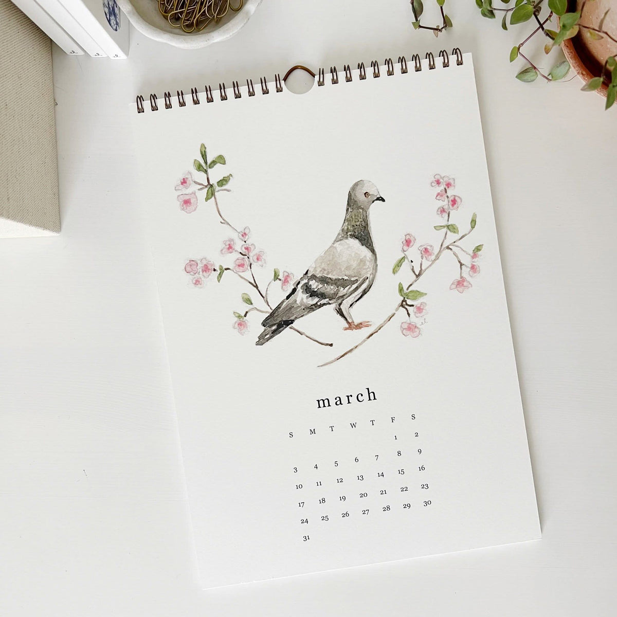 2024 birds and branches wall calendar (Emily Lex) – Millstream Bainbridge