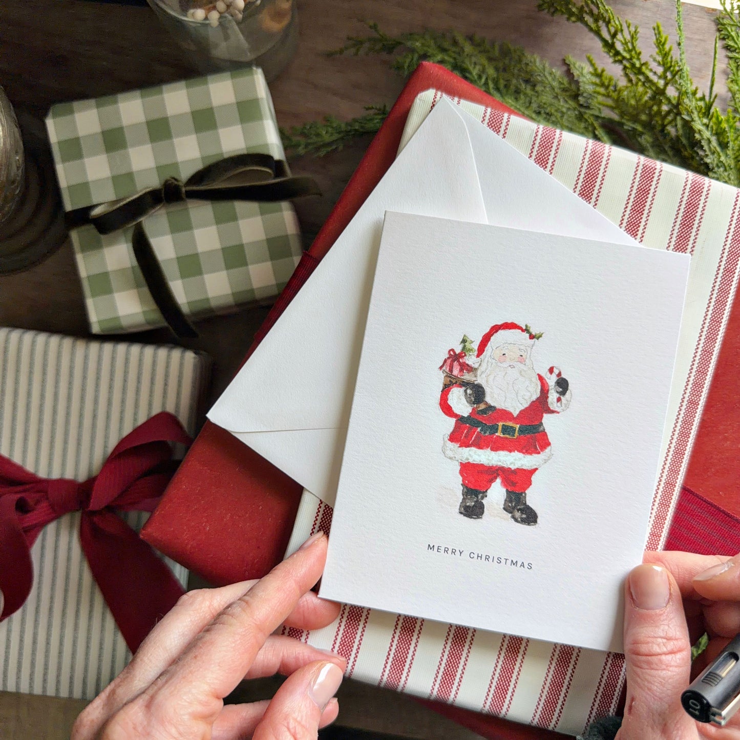 santa greeting card