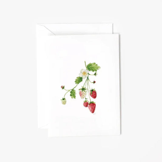 strawberry mini enclosure notecard