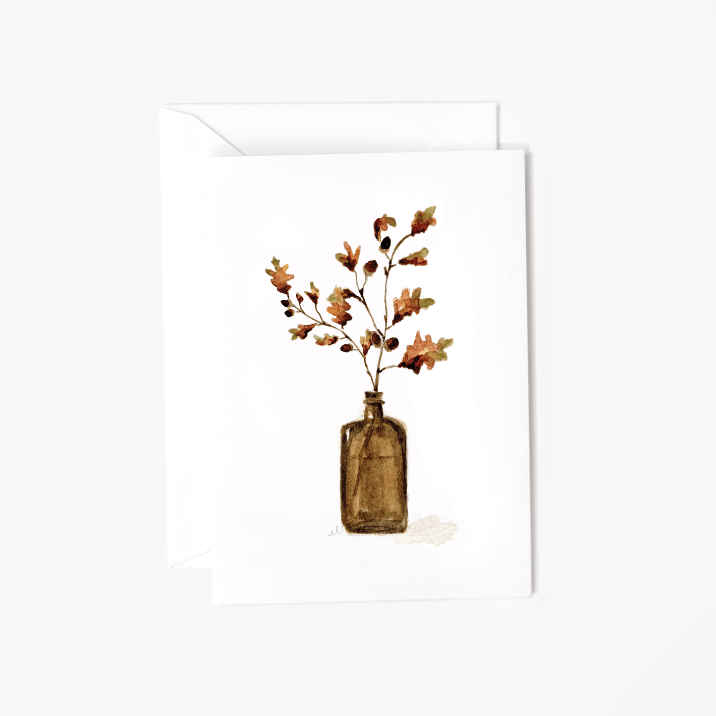 acorn branch mini notecard - emily lex studio - mini notecard