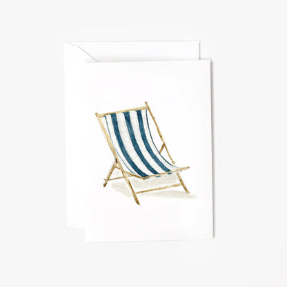 beach chair mini notecard - emily lex studio - mini notecard