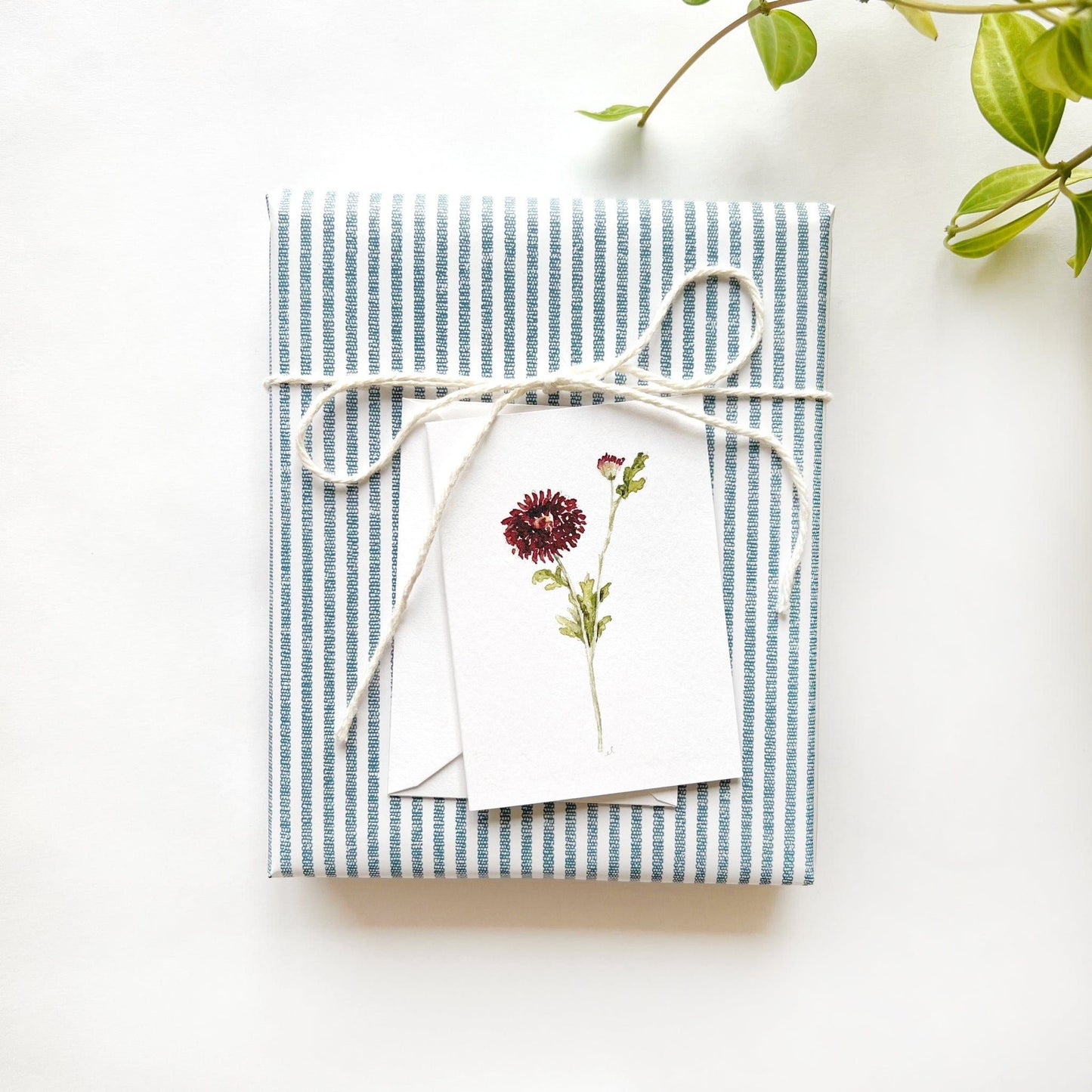 dahlia stem mini notecard - emily lex studio