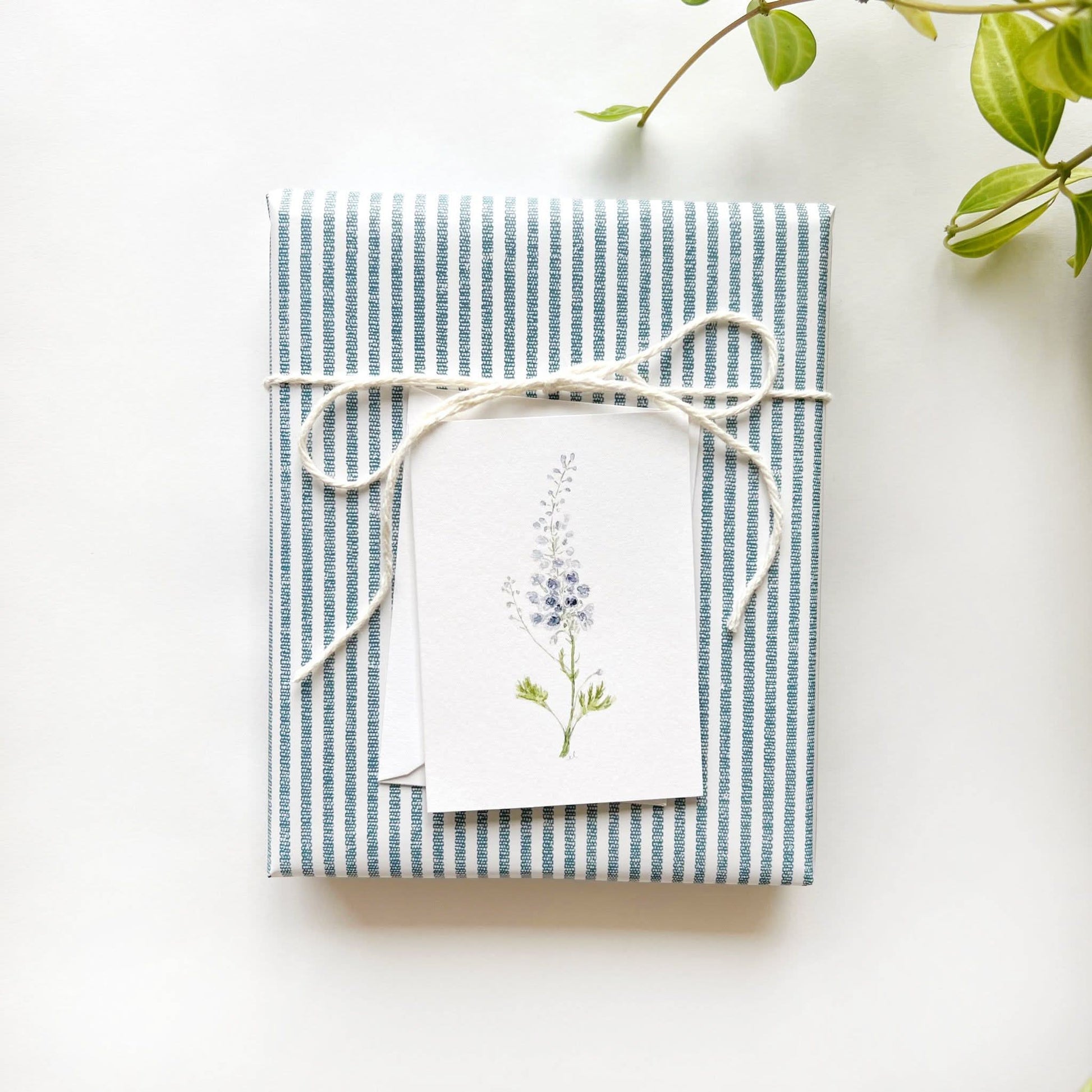 delphinium mini notecard - emily lex studio