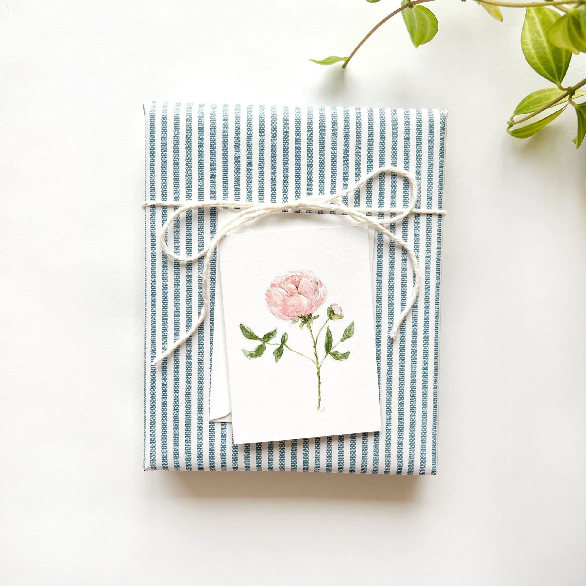 garden rose mini notecard - emily lex studio