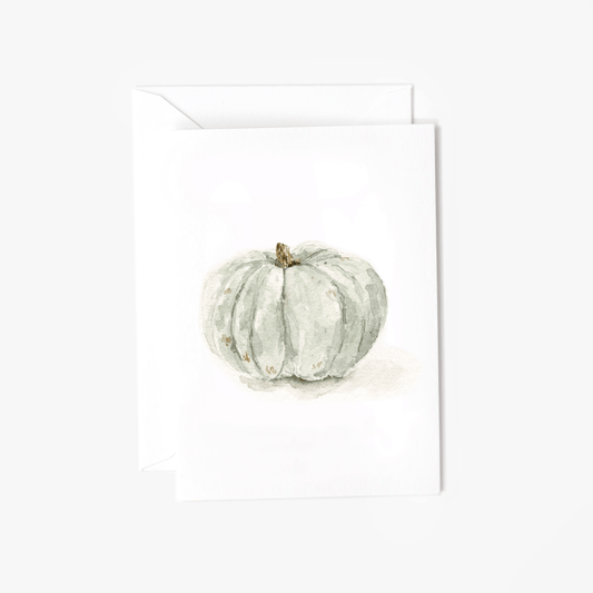 green pumpkin mini notecard - emily lex studio