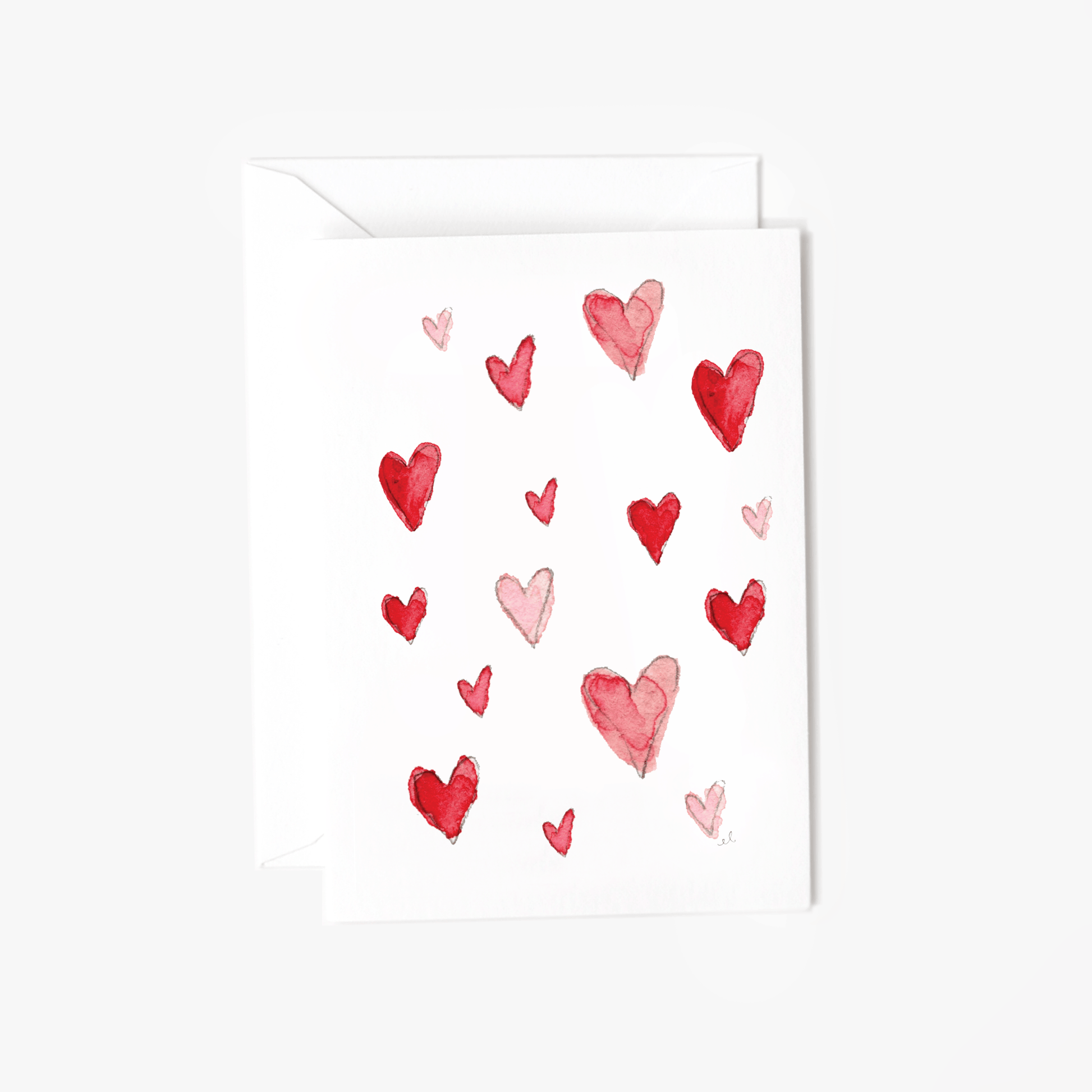 hearts mini notecard - emily lex studio