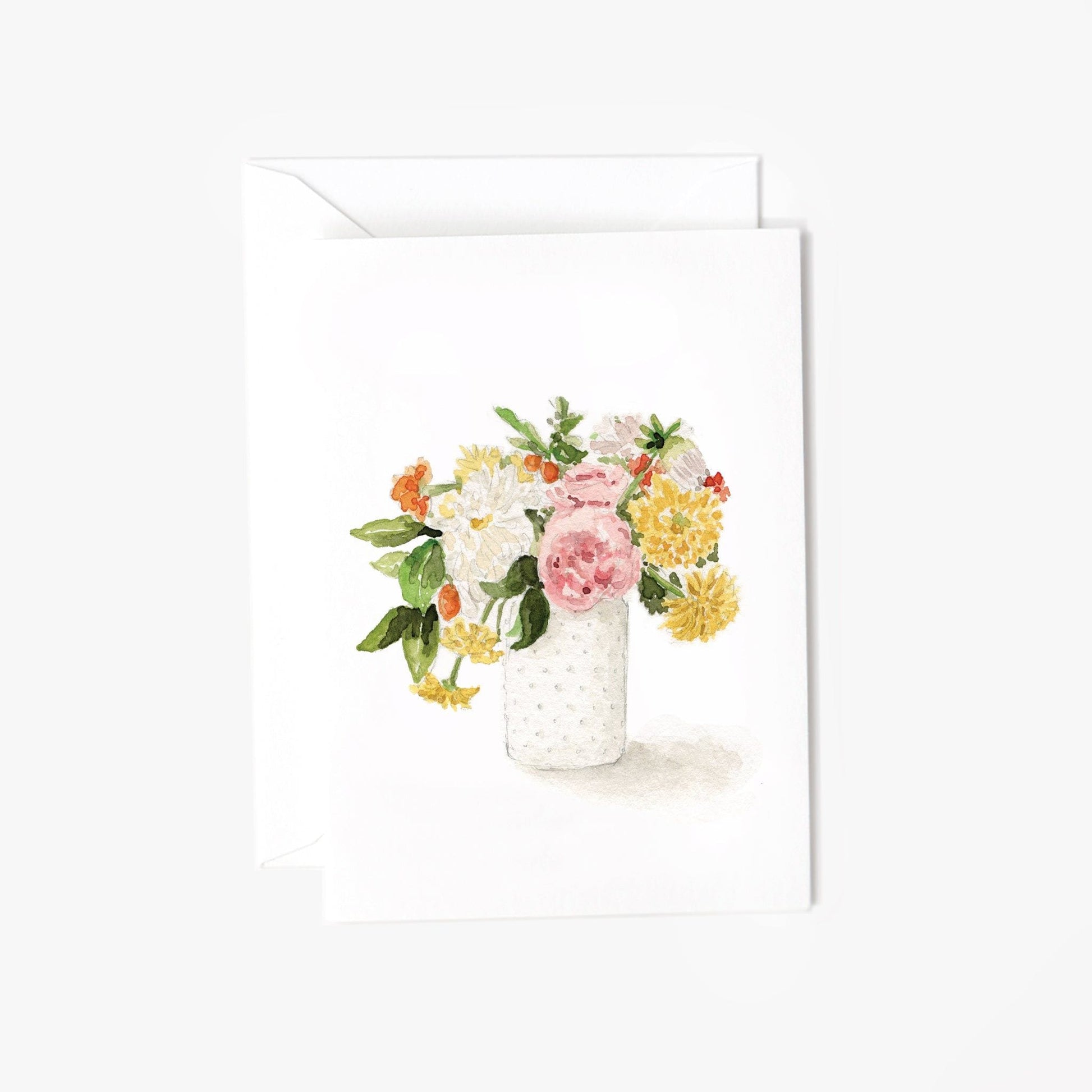 hobnail bouquet mini notecard - emily lex studio