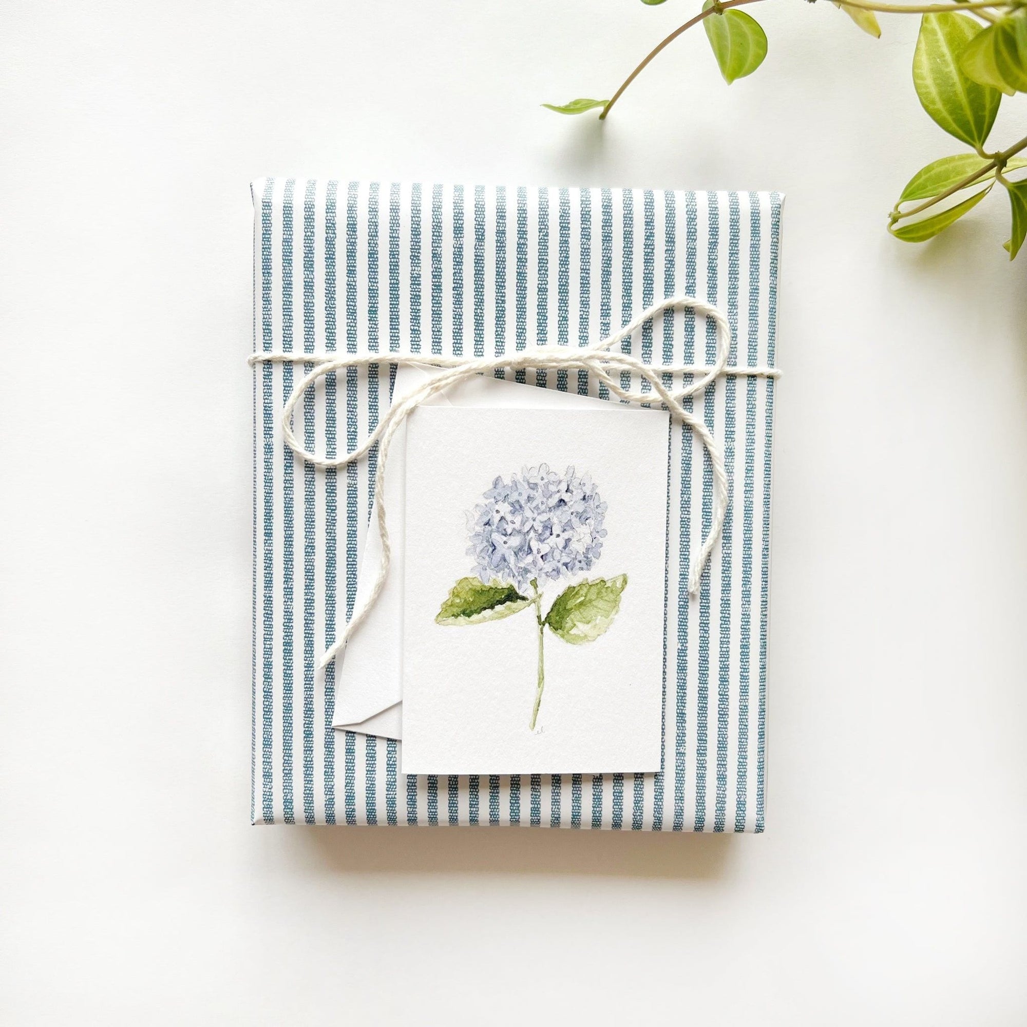 hydrangea stem mini notecard - emily lex studio