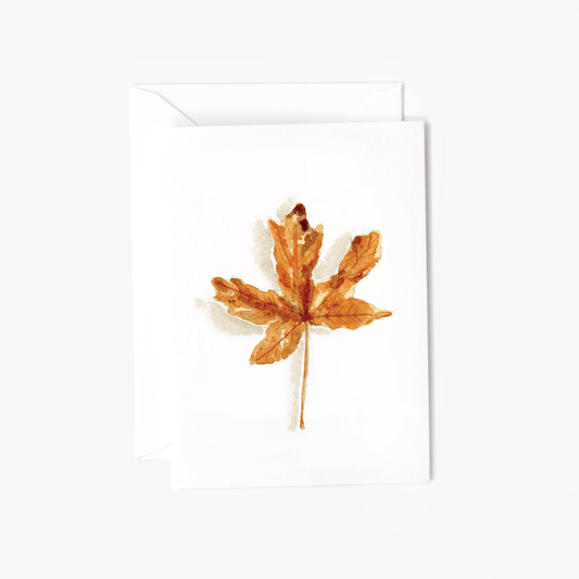 maple leaf mini notecard - emily lex studio