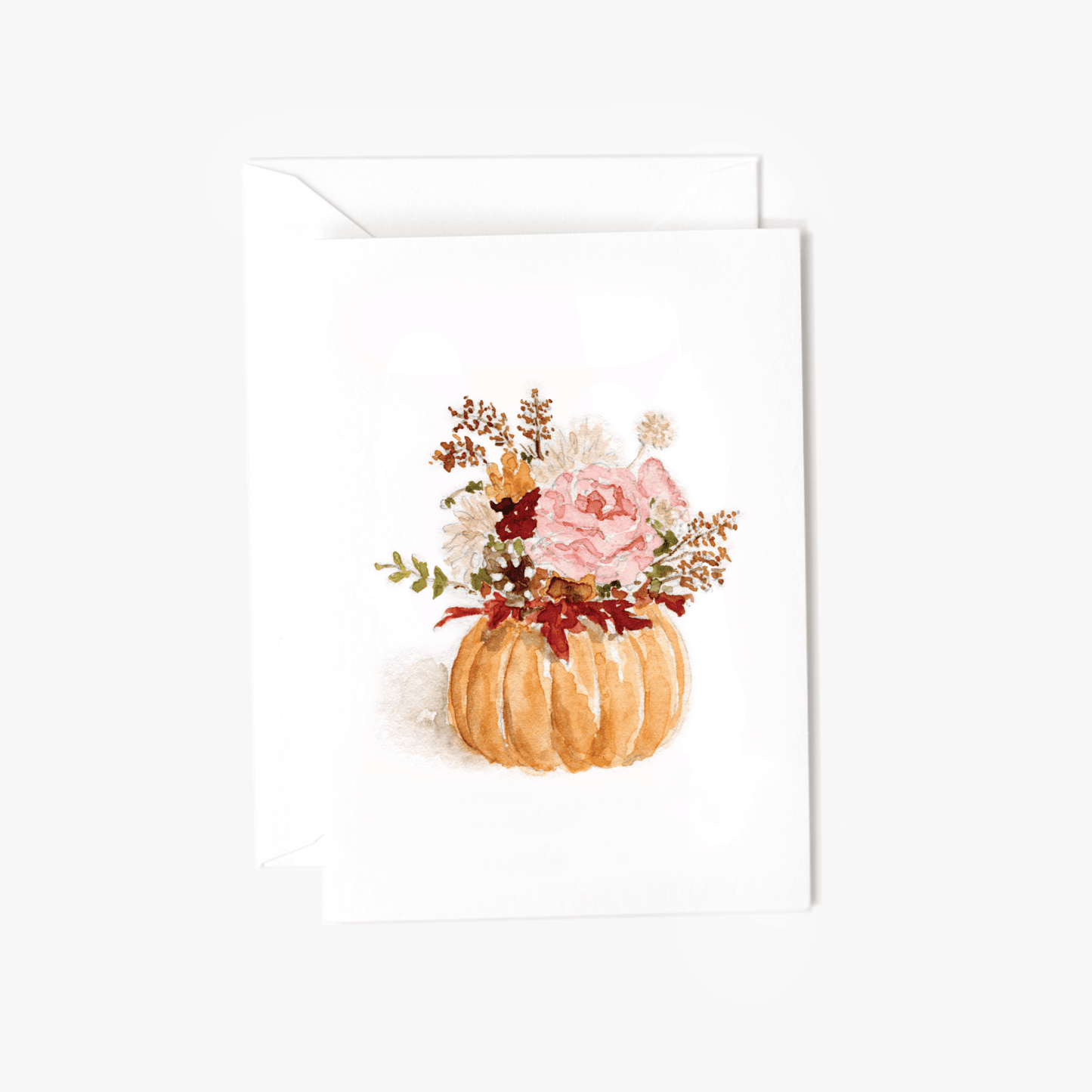 pumpkin bouquet mini notecard - emily lex studio - mini notecard