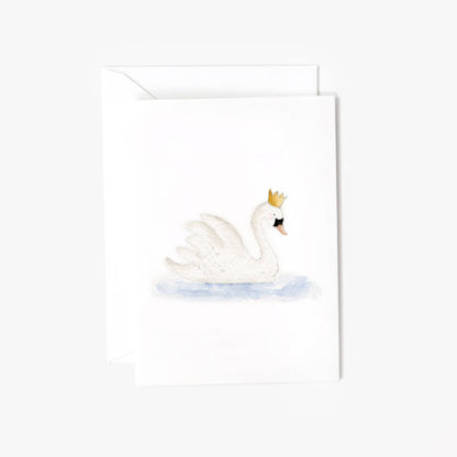 swan mini enclosure notecard