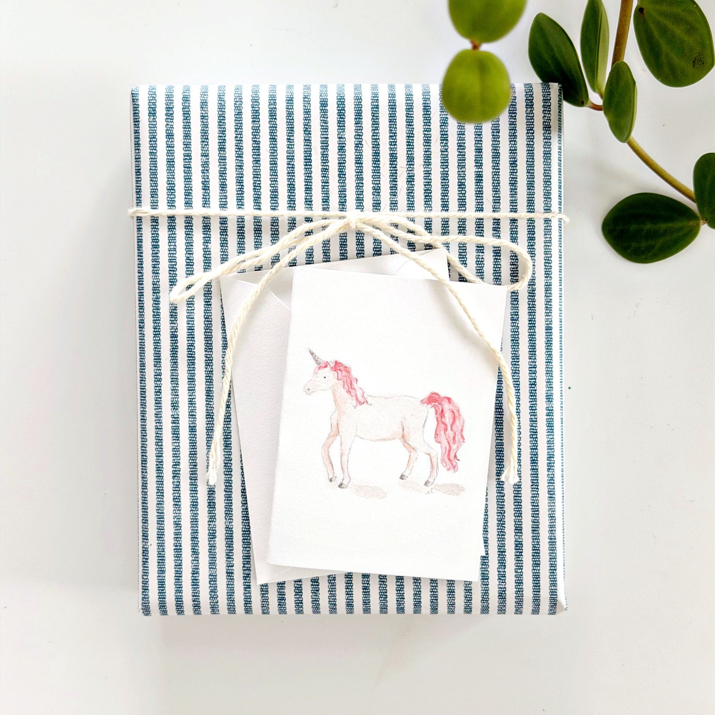 unicorn mini enclosure notecard