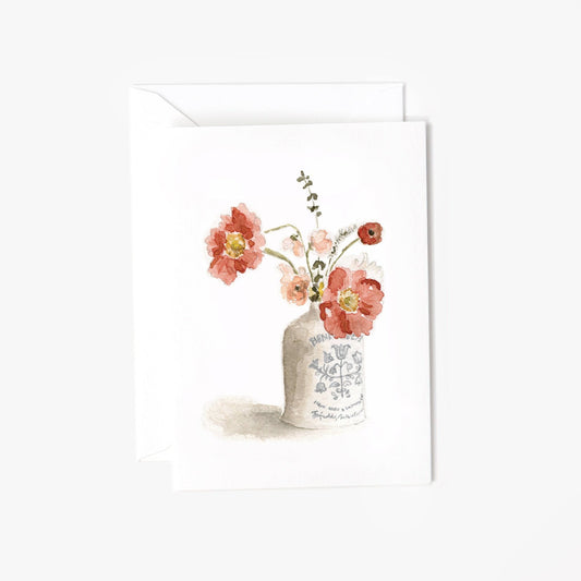 vintage bouquet mini notecard - emily lex studio