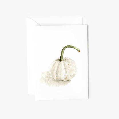 white pumpkin mini notecard - emily lex studio - mini notecard