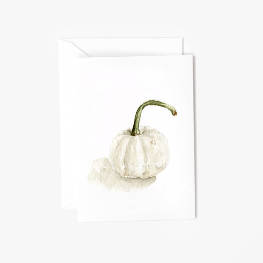 white pumpkin mini notecard - emily lex studio - mini notecard