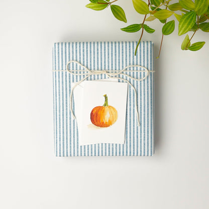 orange pumpkin mini notecard - emily lex studio