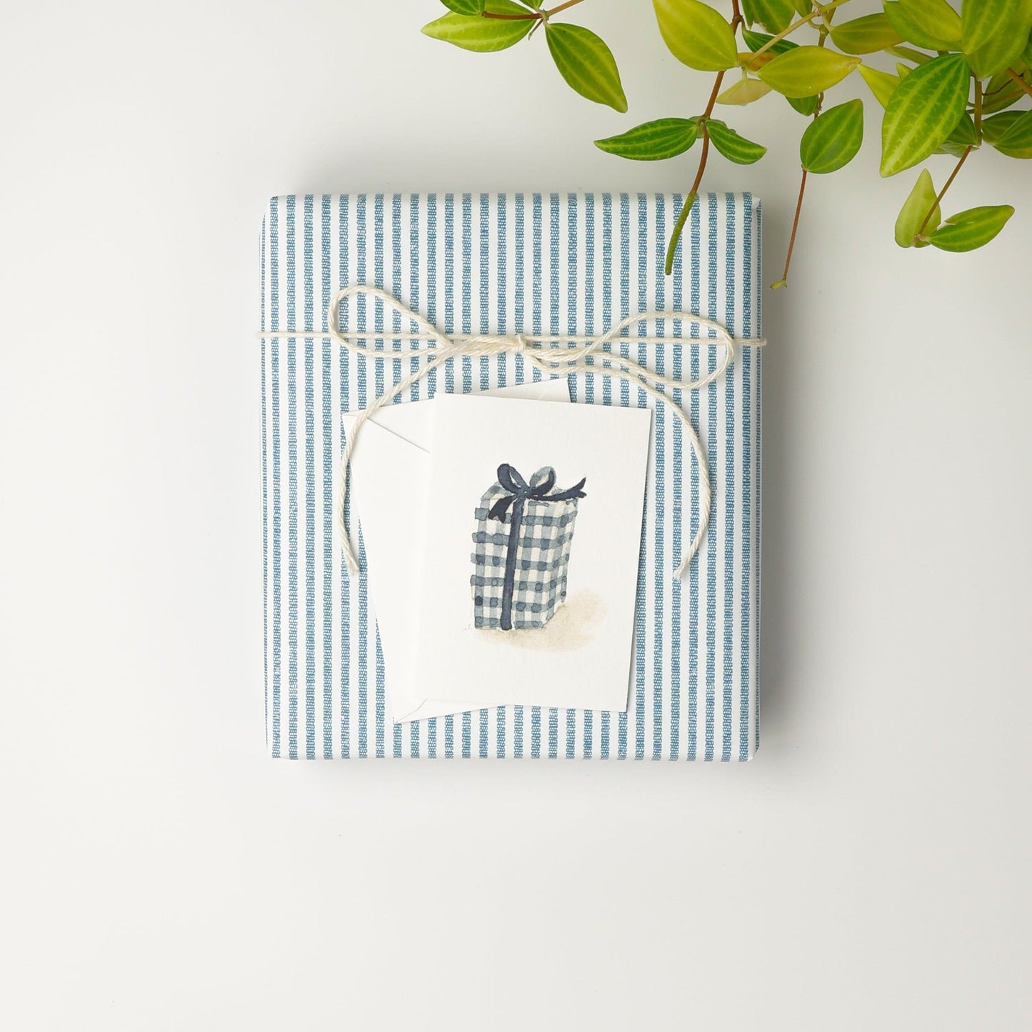 gingham gift mini notecard - emily lex studio