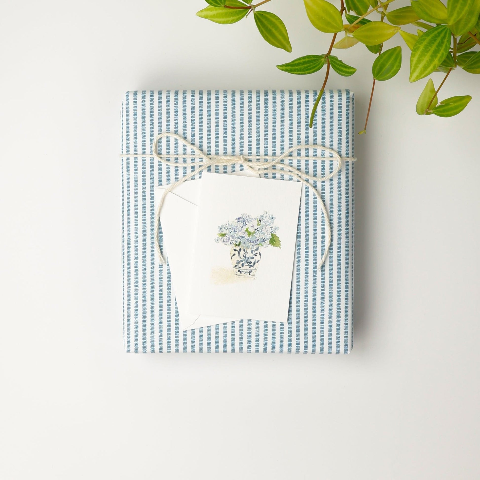 hydrangea bouquet mini notecard - emily lex studio