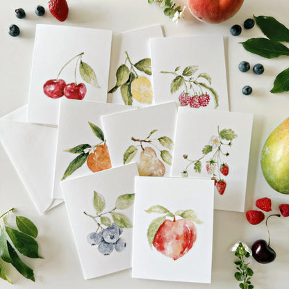 fruit assorted notecard set