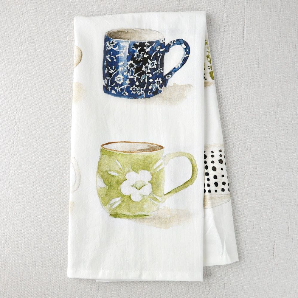 mugs tea towel - emily lex studio