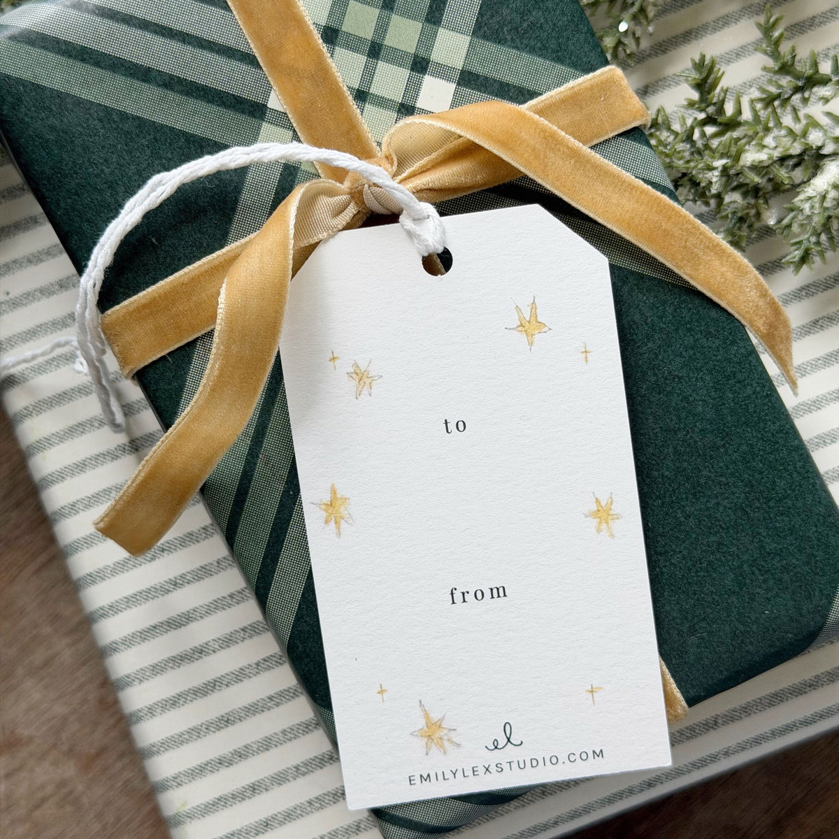 assorted nativity gift tags