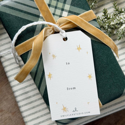 assorted nativity gift tags