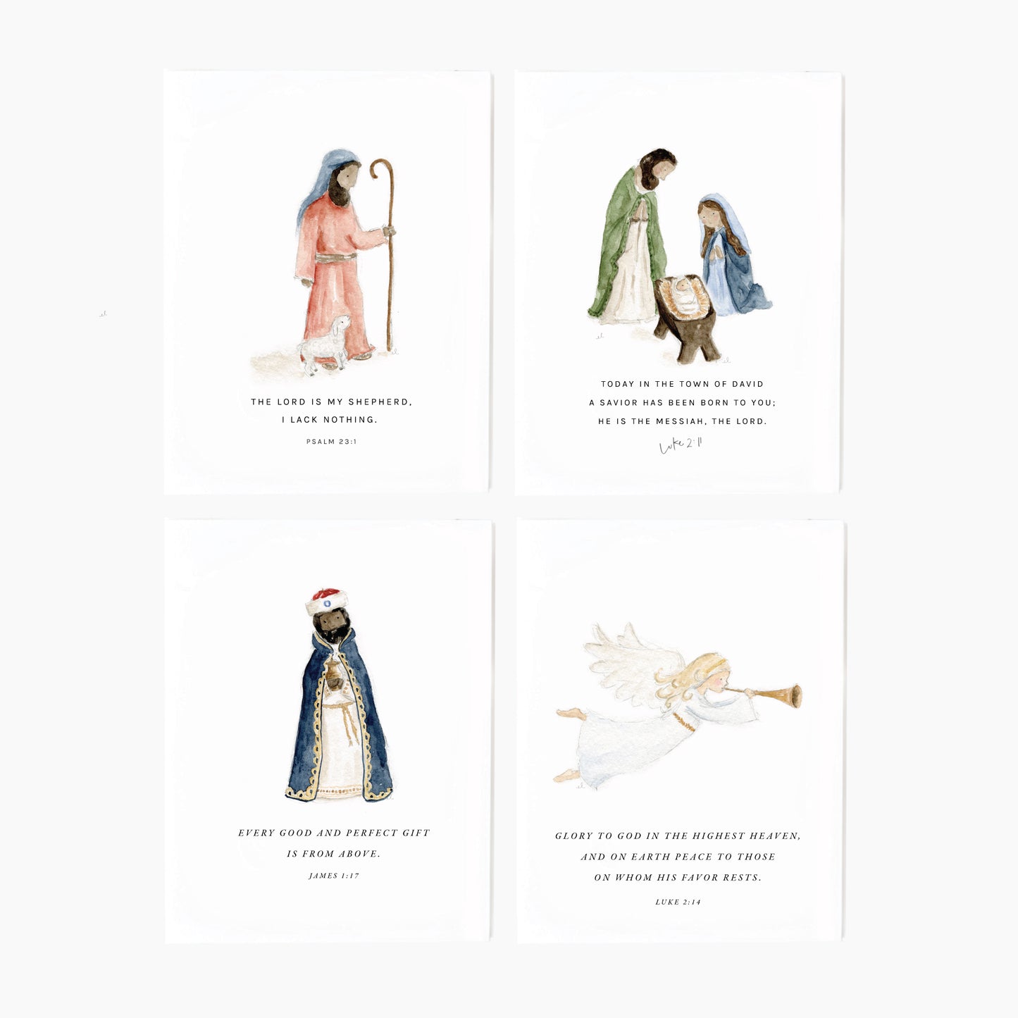 nativity scripture assorted notecard set