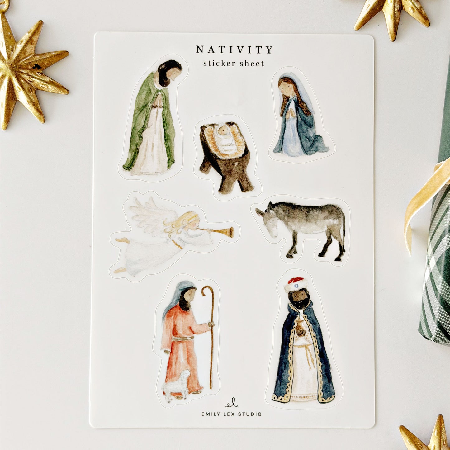 nativity sticker sheets