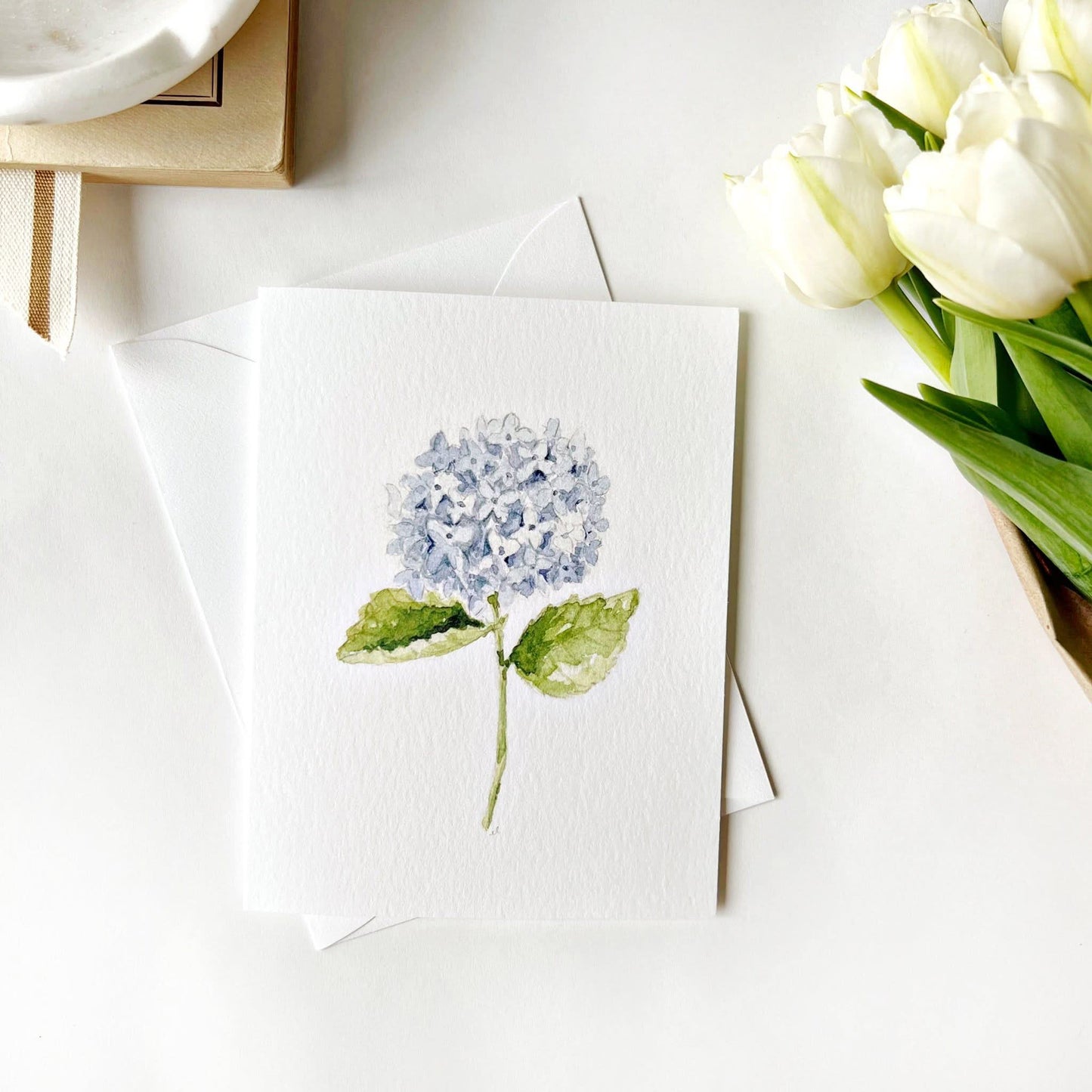 hydrangea stem notecards - emily lex studio