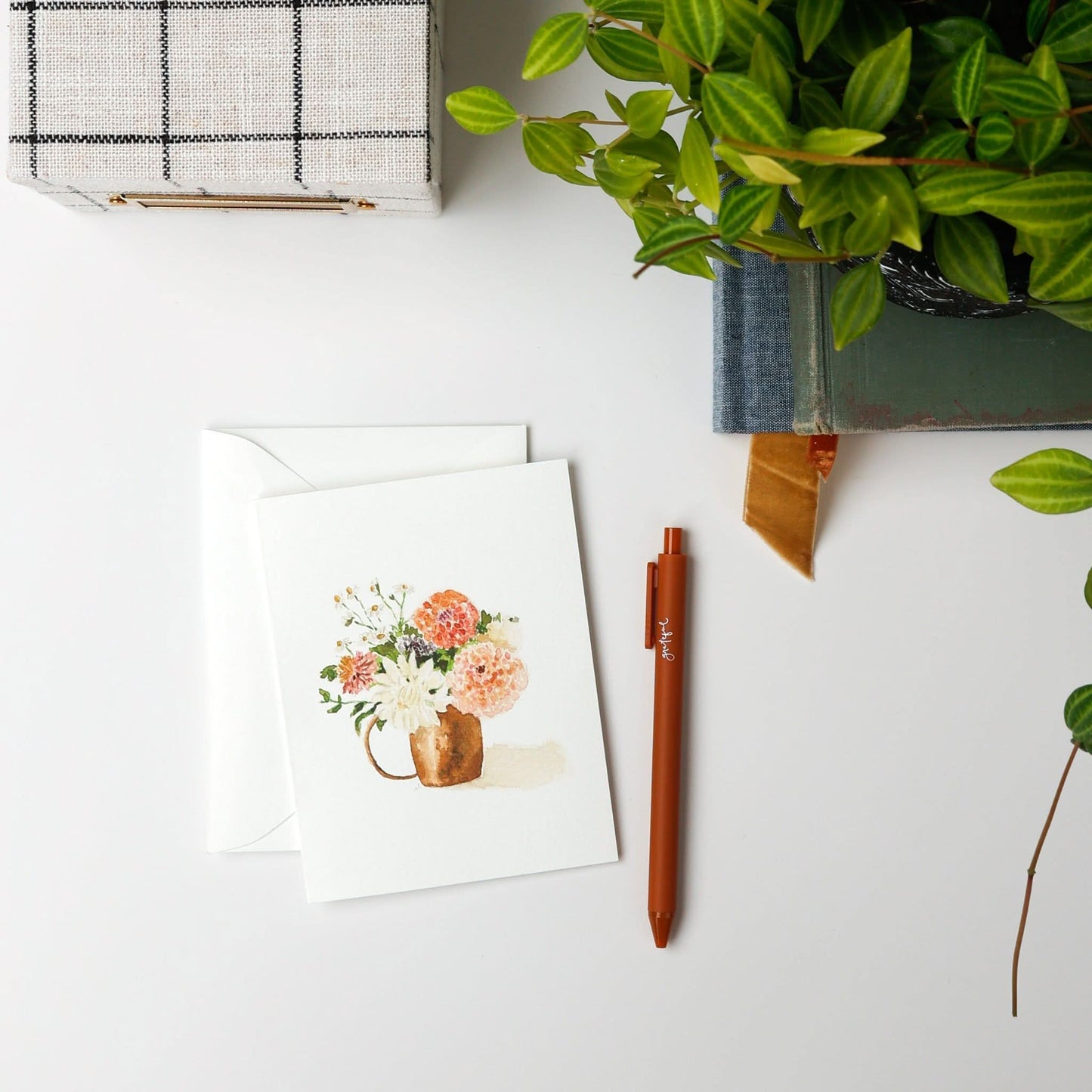 dahlia bouquet notecards - emily lex studio