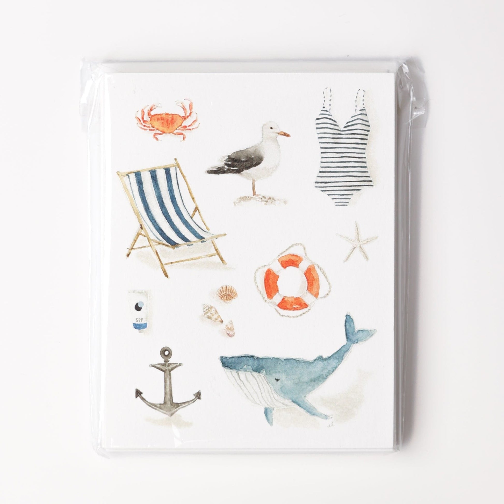 seaside notecards - emily lex studio