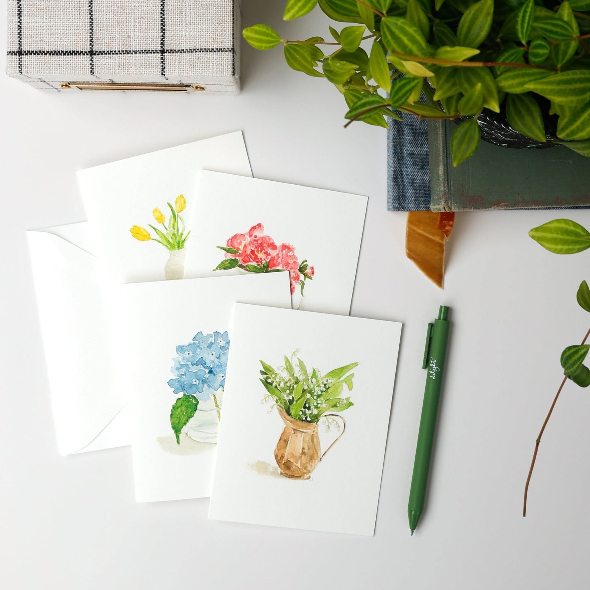 flower notecards set - emily lex studio