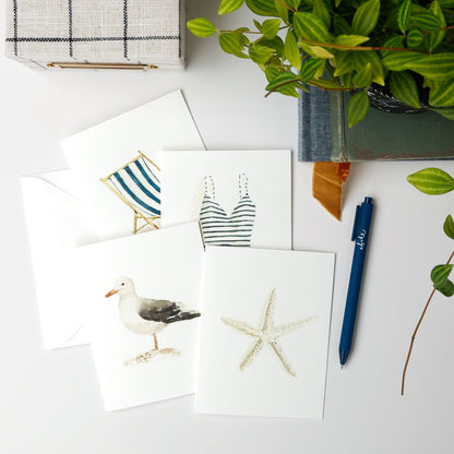 seaside notecard set - emily lex studio