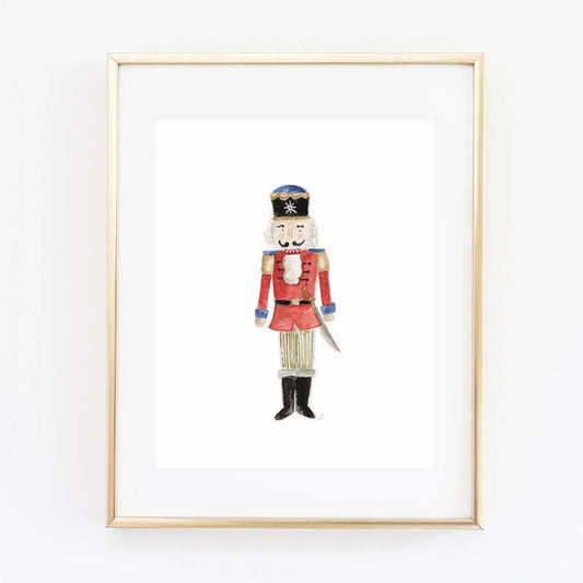 nutcracker prince watercolor wall art print