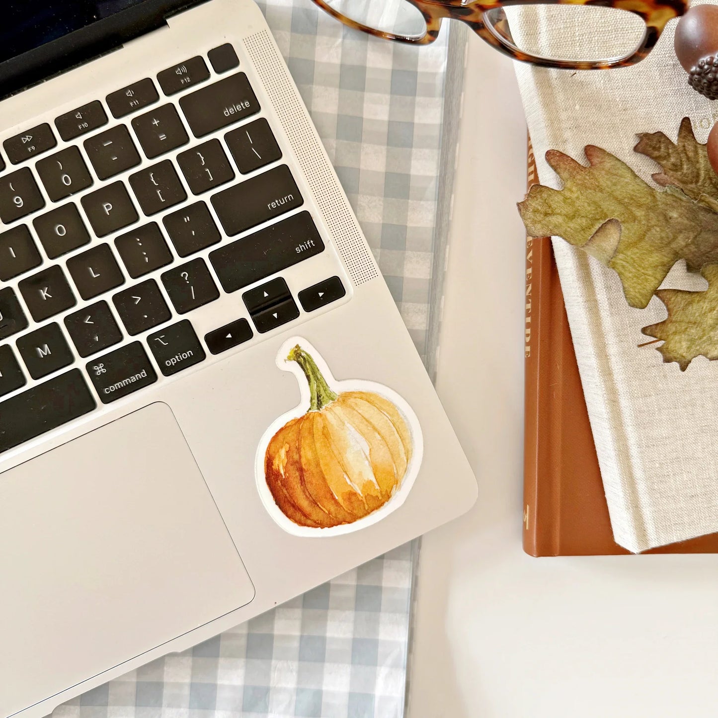 orange pumpkin sticker