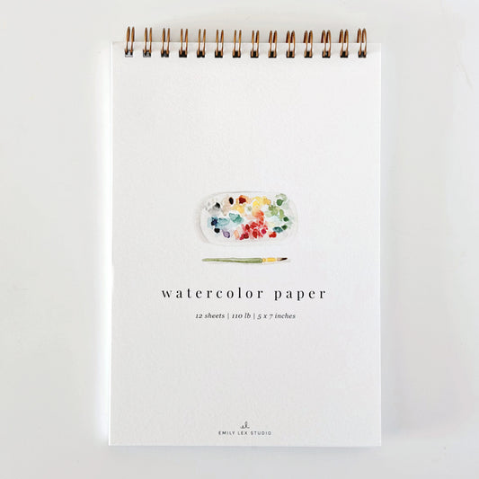 spiral watercolor paper pad