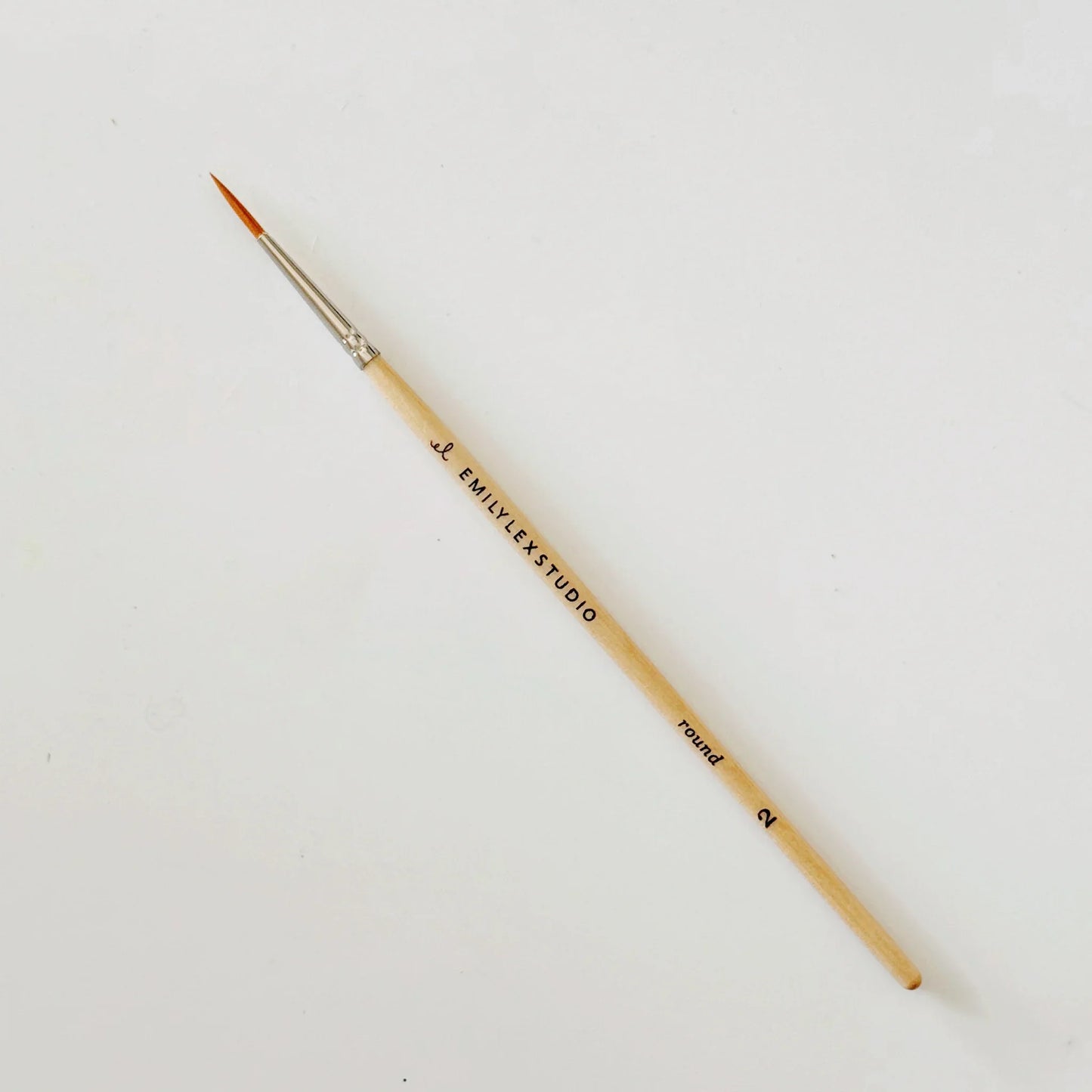 watercolor paintbrush set of five wood brushes