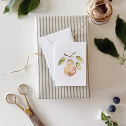 pear mini enclosure notecard