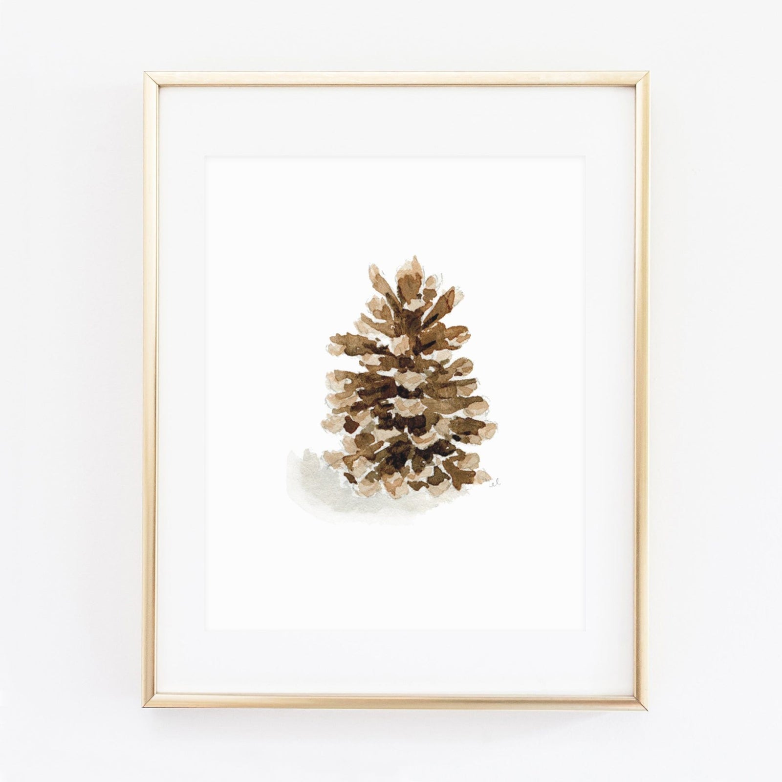 pinecone art print - emily lex studio