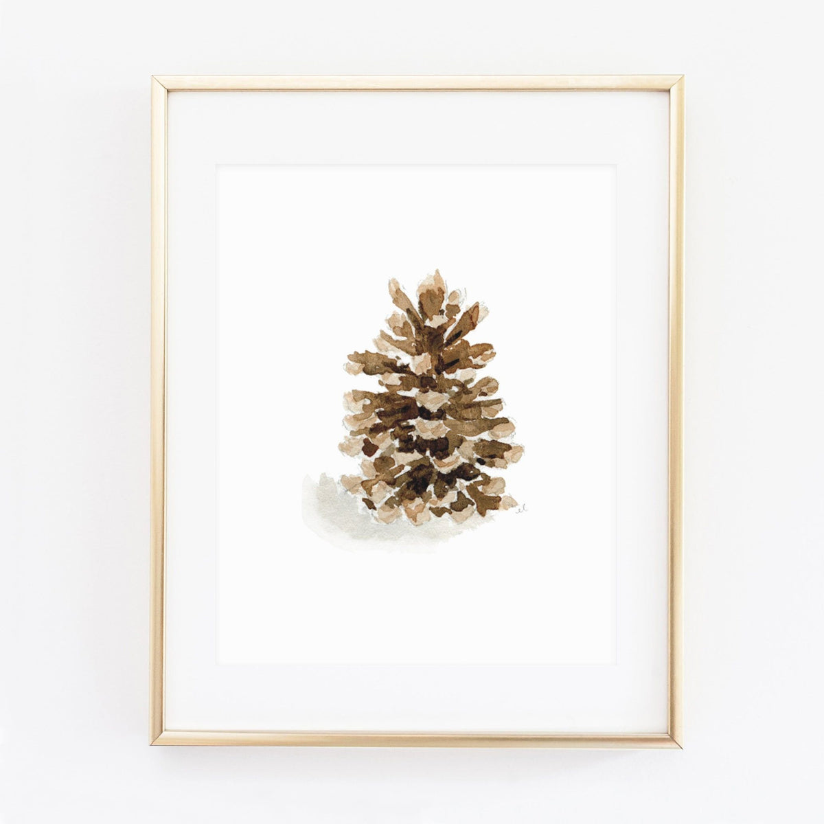 pinecone art print - emily lex studio