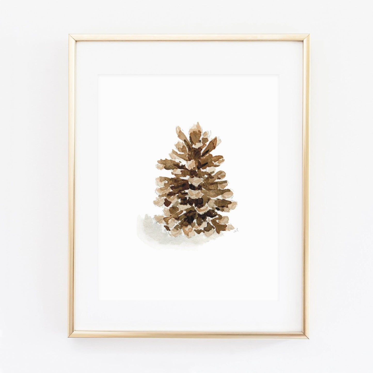 pinecone art print - emily lex studio