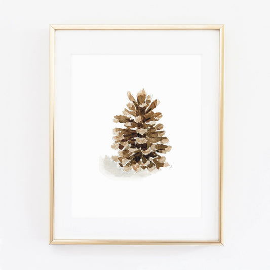 pinecone art print - emily lex studio